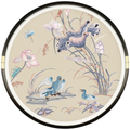 Round Floral & Bird Wall Art