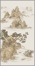 Chinese Ink Embroidery Wall Art Collection