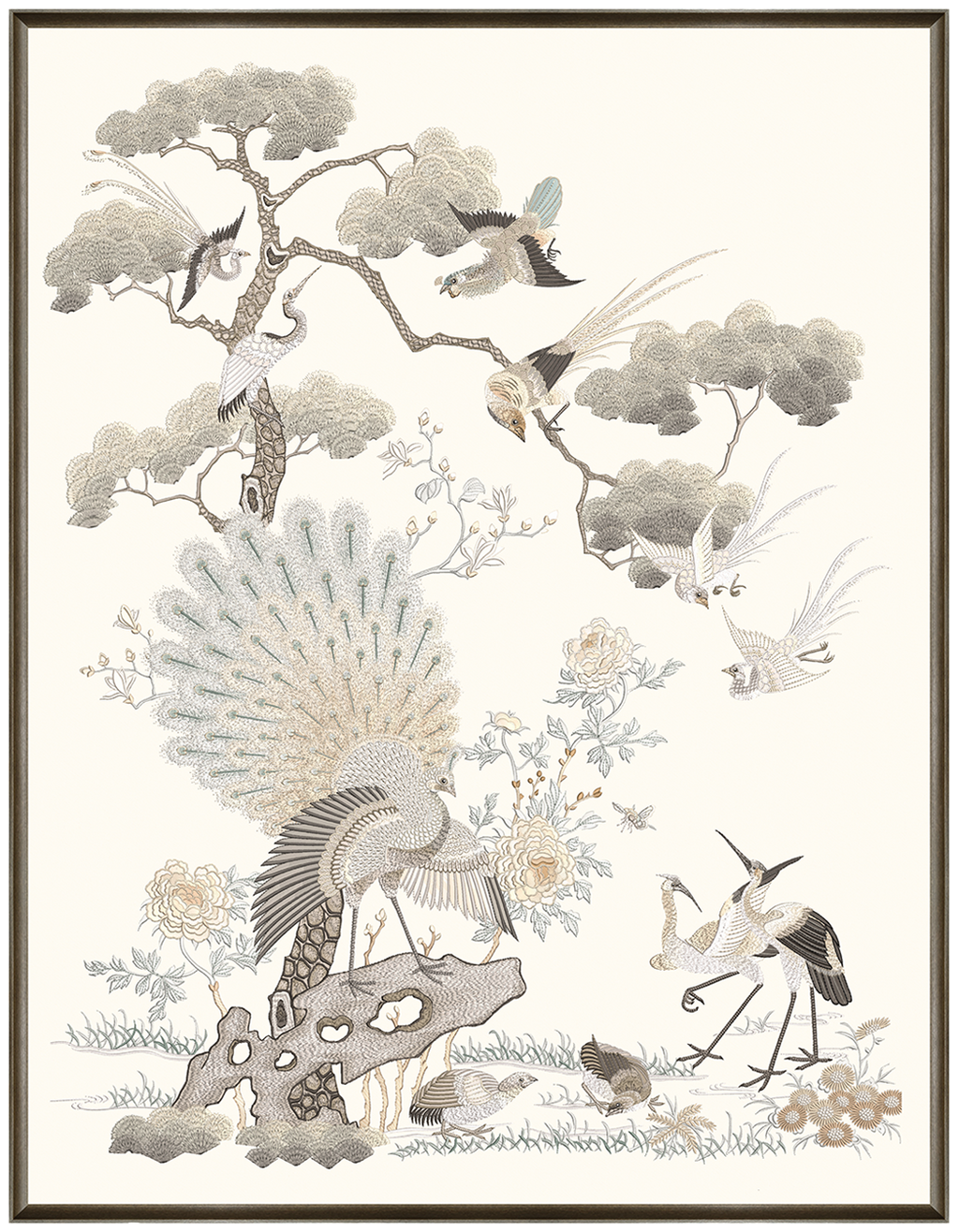 Chinese Ink Embroidery Wall Art Collection