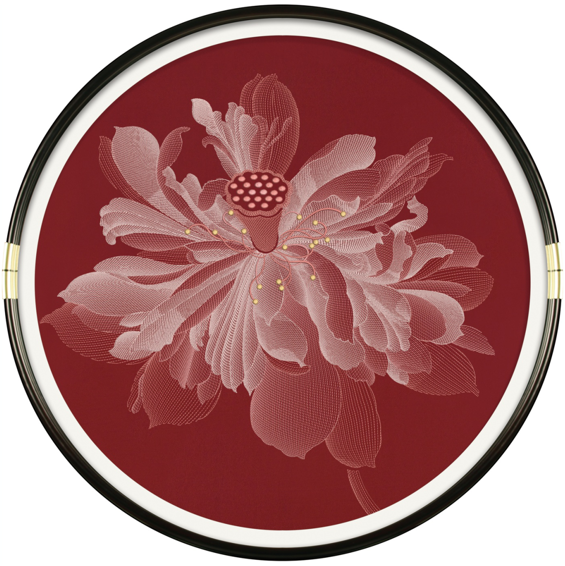 Floral Round Decorative Wall Art